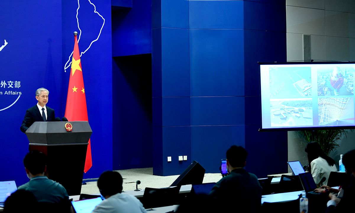CGChinaSP's tweet photo. MFA Spokesperson: We will work with the international community to review past experience & draw new blueprints to guide continued development of high-quality BRI cooperation, pave the way to a brighter future of common development, and write a splendid chapter of green development. Source: MFA China.
