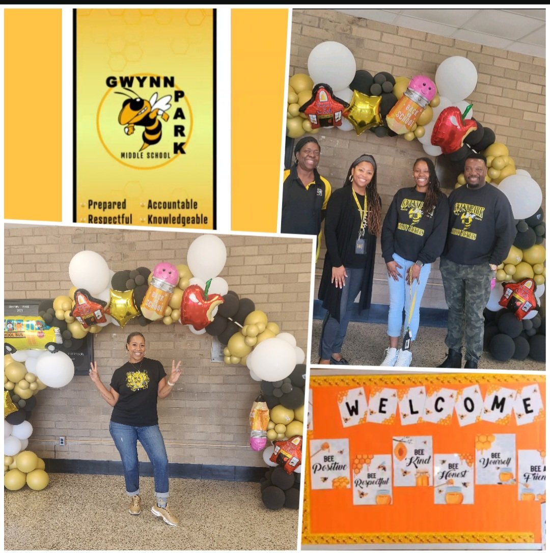 GwynnParkMS's tweet photo. Congrats to our students and staff for their hard work this week!  Our scholars knocked it out of the park!  They were #Prepared #Accountable #Respectful and #Knowledgeable Go yellow jackets! https://t.co/rrELe8dNny