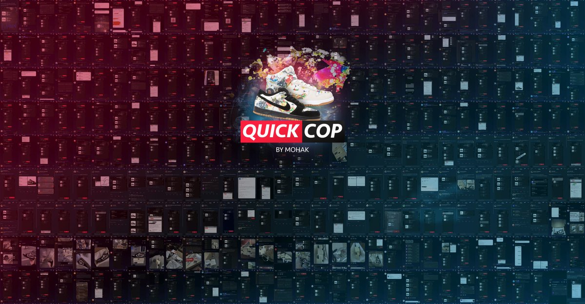 Supreme/Nike SB Rammellzee Dunks Secured ✅ 

With a limited user base, QuickCop stood out as an iOS app securing users over 2K+ SB dunks on drop. As I continue making this app a beast, I can't wait to share what's in the works!

RT + Follow for a chance to win a copy! 😎💙