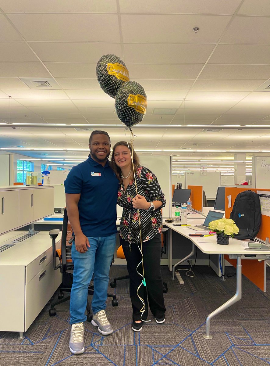RodMccollum's tweet photo. Where I’m from we celebrate success!! MAJOR S/O to the one and only Star for leveling up from RSC ➡️BAT team!! I love it when an individual sets their mind on a goal and accomplishes it!🔥It’s fitting how she became a biz expert right before she left!! @ATTBusiness @KAMOkonnects https://t.co/KVldubIx3B