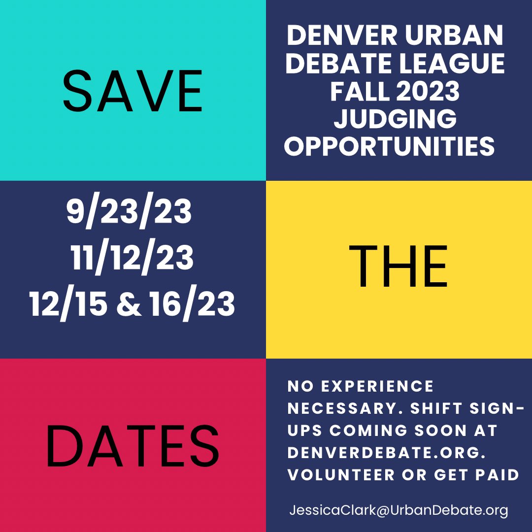 Denver Urban Debate League tweet media