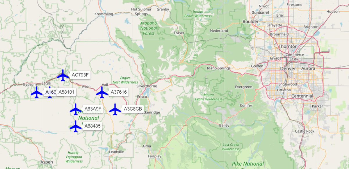 thebaldgeek's tweet image. Just got a new station at KEGE up and limping. Its the first protype station that I am testing. Using #MQTT to publish the full #ACARS data to #avgeeks looking at the website.
Using @NodeRED to extract the lat/lon from the VDL ACARS and plot it on @ceejay #worldmap along with the…