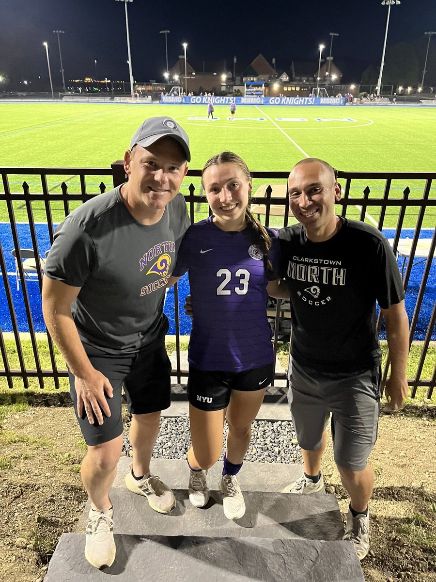 CHSNGirlsSoccer's tweet photo. Congratulations to @AlexaBuxbaum on her first collegiate win as NYU downed the Mount this evening!
Even better, she had a goal and an assist in the game!
#GoViolets💜
@CHSNAthletics https://t.co/EWvuK5o5Zy
