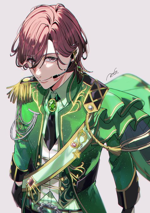 「green coat male focus」 illustration images(Latest)