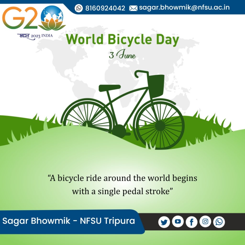 Celebrating World Bicycle Day and the power of two wheels to transform our lives and our planet. Join the movement, embrace the joy of cycling, and let's make every day a pedal-powered adventure! #WorldBicycleDay #CyclingForChange #PedalPower #GreenTransportation
