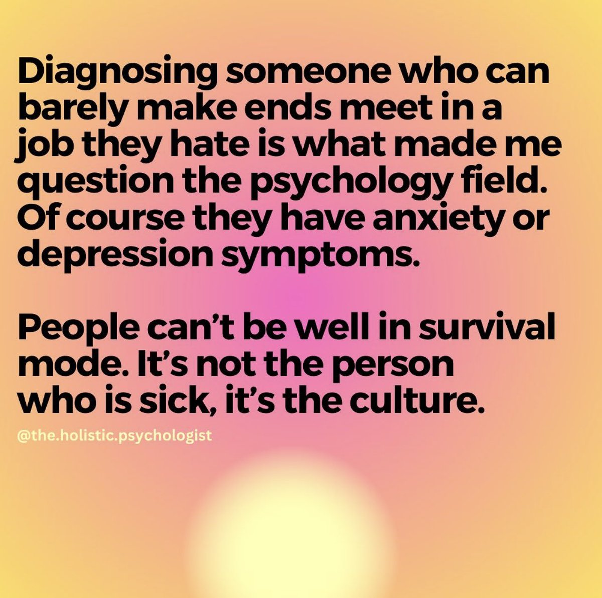 THIS IS GOING VIRAL SO I WANTED TO SHARE IT HERE TOO: A bit from my past: My first job after getting my PhD was working as a therapist for people from low socioeconomic backgrounds. Almost all of them were diagnosed with depression, GAD, bipolar, or BPD. Most were highly…