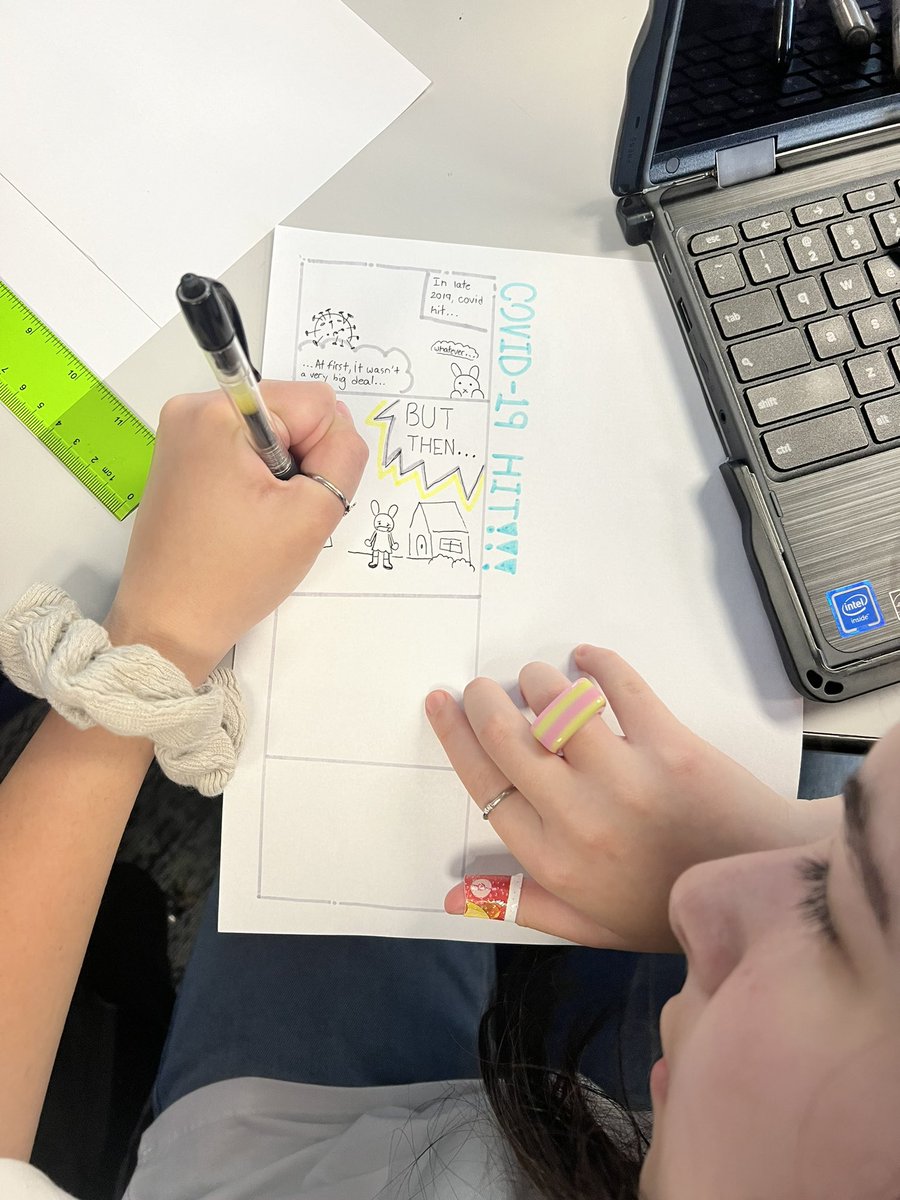 MrsFord7thgrade's tweet photo. I love giving kids the freedom to show me what they know in whatever creative way they choose! @FlyingHillsFAME https://t.co/7V5rD1P8MP
