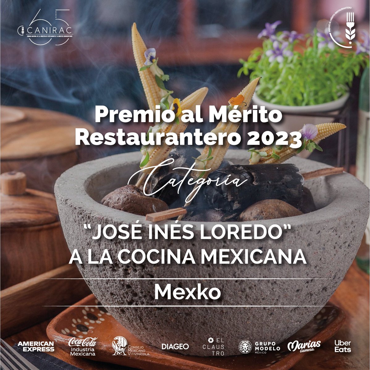 canirac's tweet photo. 🍴Felicitamos a #Mexko, por ser ganador del #PremioAlMéritoRestaurantero en la categoría "José Inés Loredo" - A la Cocina Mexicana 🇲🇽
✨Reconocemos su invaluable contribución a la construcción de la identidad gastronómica de México ¡Felicidades! 🏆
#TransformandoDesdeLaRaíz https://t.co/V7v4FXyAo0