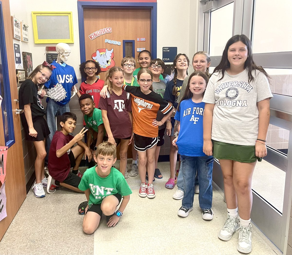 Ms_Terrazas's tweet photo. National College Colors Day. We had a little of everything going on in 5th grade… I was probably the only Bobcat.😄 #TXST 🤍 https://t.co/exFiNEKICR