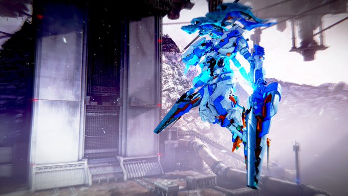 独立傭兵C4-621-A-72Ca 
AC // A・F・ライトブリンガー
アルヴァ・フェイカーを高速戦闘用に再構築した機体。
機動力を必要とする作戦にて投入される。
装備重量の軽量化により、軽量機ながら高出力ジェネレーターの搭載を可能にしている。
72ca「とってもも早いけど、とっても撃たれ弱い!」 