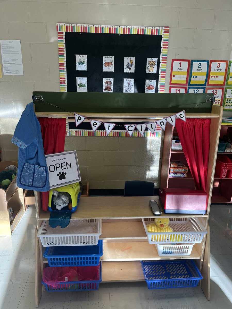 Kinder Pet Clinic will open in 5 more days 🙊💖 <a href="/NLESDCA/">NLESD</a>  #dramaticplay #Kindergarten