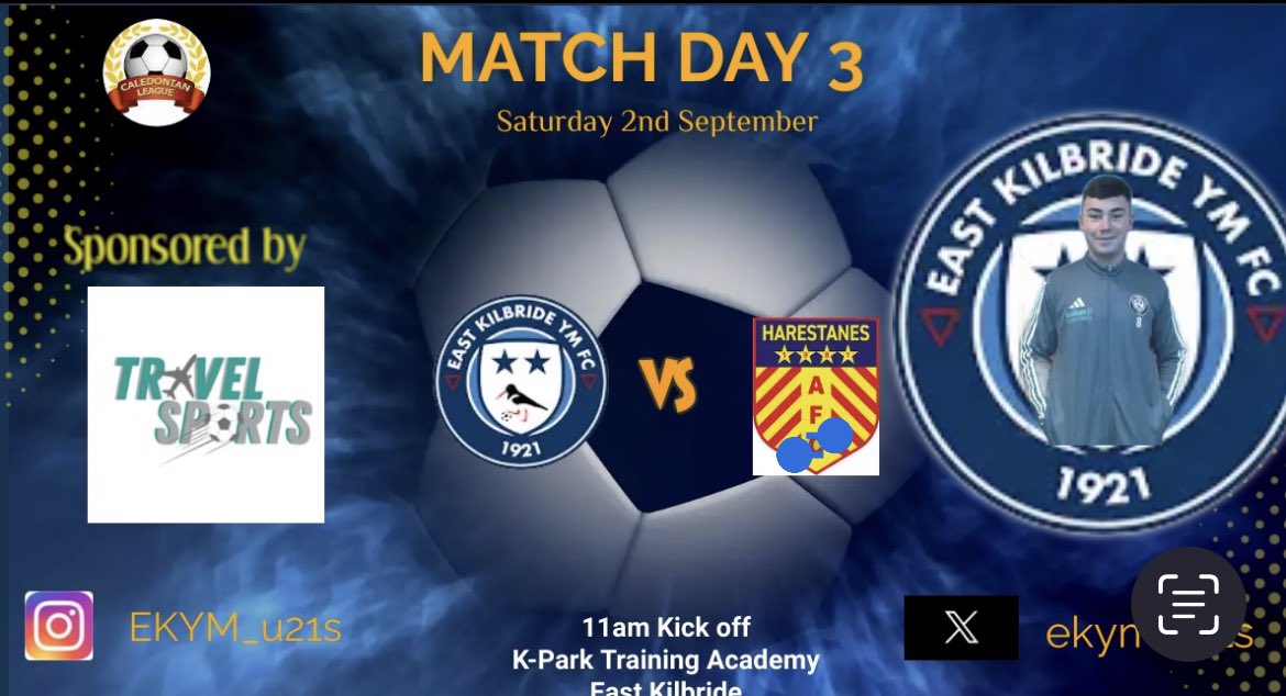 EKYM U21s (@ekym_u21s) on Twitter photo Our game tomorrow against Harestanes is sponsored by <a href="/TravelSportsUK/">TravelSports UK</a> for this game as one of the sponsors of Co-Captain. Thank you to <a href="/TravelSportsUK/">TravelSports UK</a> and thank you Ross. Let’s go boys💪 Our game tomorrow against Harestanes is sponsored by <a href="/TravelSportsUK/">TravelSports UK</a> for this game as one of the sponsors of Co-Captain. Thank you to <a href="/TravelSportsUK/">TravelSports UK</a> and thank you Ross. Let’s go boys💪