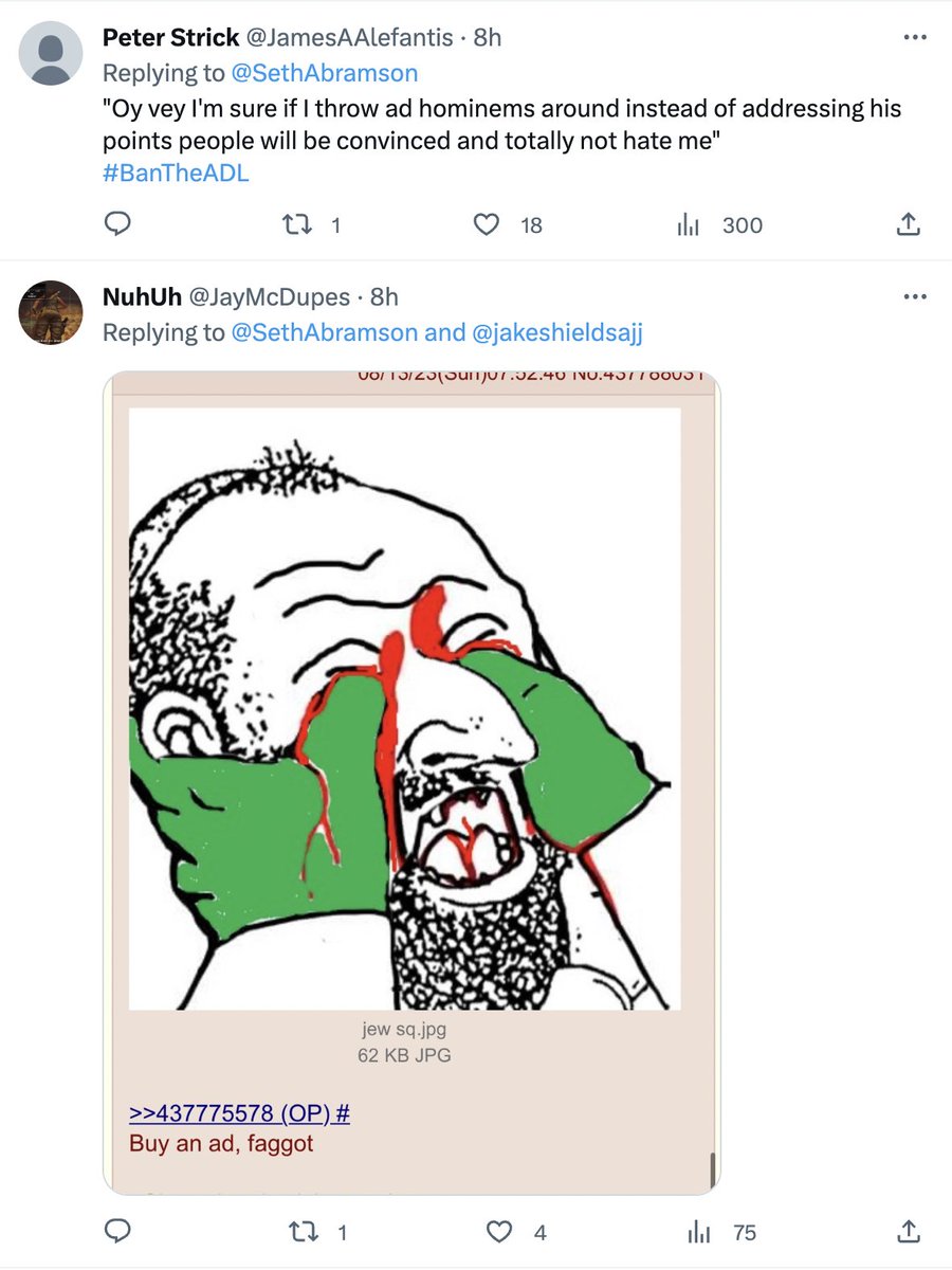 SethAbramson's tweet image. (PS) This is about *one-fiftieth* of what I’ve received since Elon Musk endorsed and amplified the #BanTheADL hashtag.   Musk is a Nazi supporter. It is not more complicated than that. And advertisers here well know it is not. If you still can’t divest your cash from Twitter, FU.