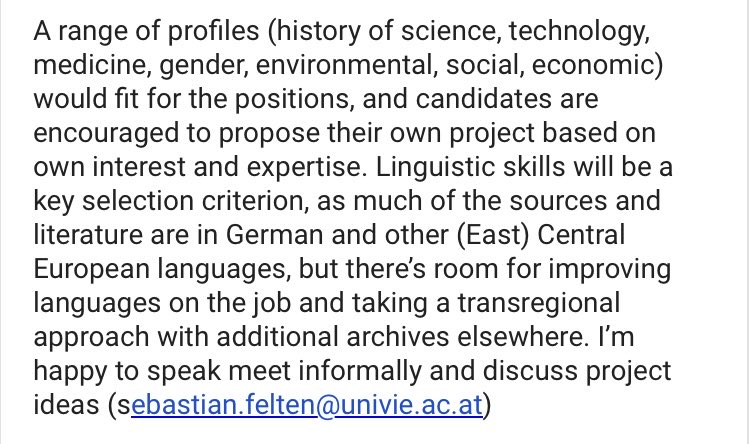anne_goldgar's tweet photo. 1 POSTDOC &amp; 2 PhD places in Vienna ERC project
SCARCE (Sustained Concerns: Administration of Mineral Resources in Central Europe, 1550-1850) re history of science and technology, social and economic history, and environmental history (https://t.co/9CCj2pxTv8). https://t.co/yfawkMnNp0
