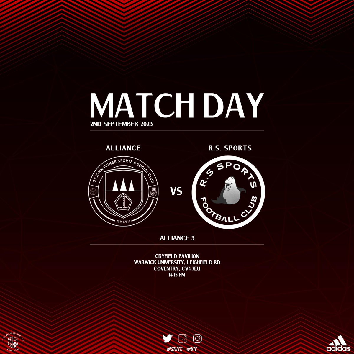 STJFFC's tweet photo. WEEKENDS FIXTURES. 

The 23/24 season starts tomorrow with all 3 teams in action.

Come out and get support the bhoys!

#UTF🔴⚫️ https://t.co/q5CMoVj7b2