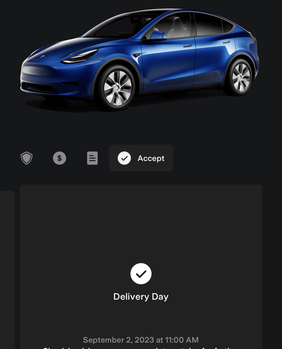 CStyles45's tweet photo. Delivery Day is tomorrow! I’m super excited! Give me some name suggestions for my Blue Model Y please. Most liked suggestion takes it. I will abide by the results of this post. https://t.co/u22JpAD8Vn