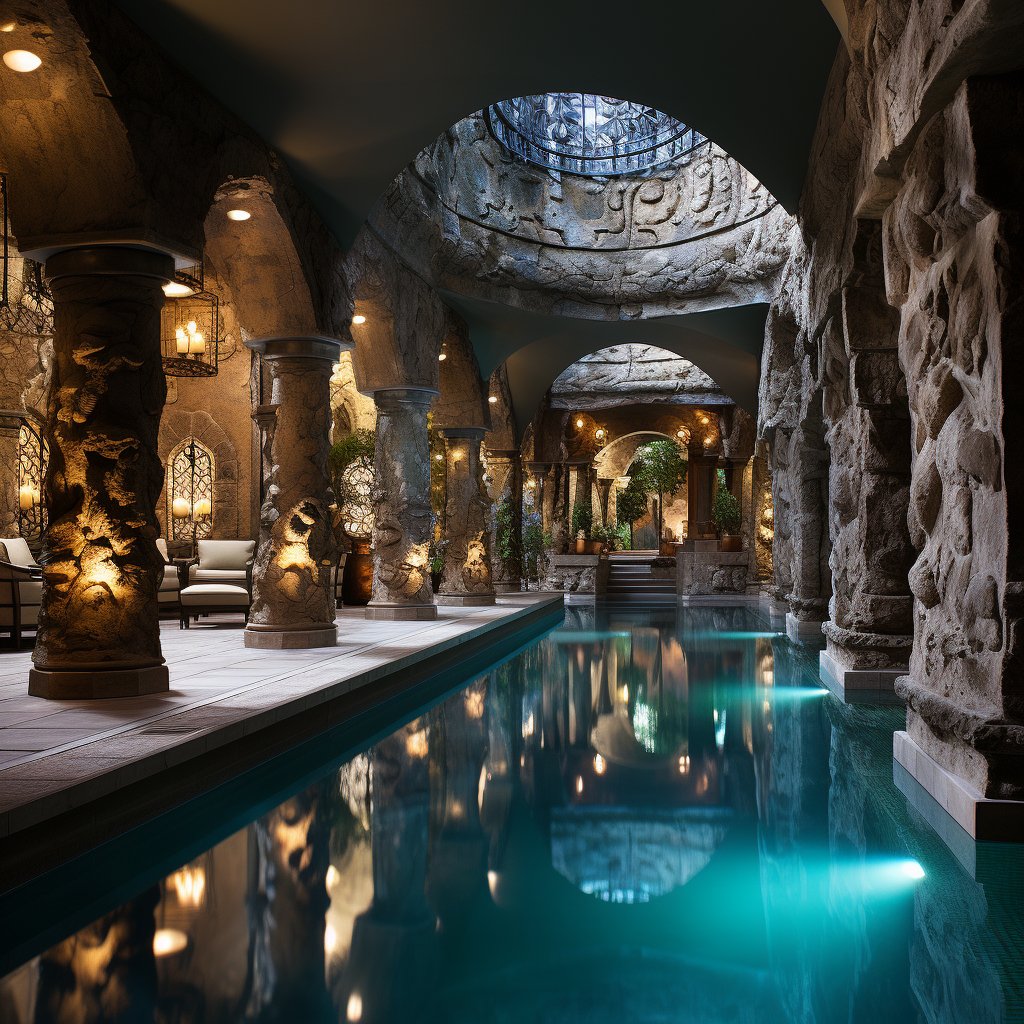 DreamishDesigns's tweet photo. Escape to an indoor paradise, where a subterranean grotto pool awaits you with its cave-like ambiance and inviting waters... https://t.co/3TVq98iq6J