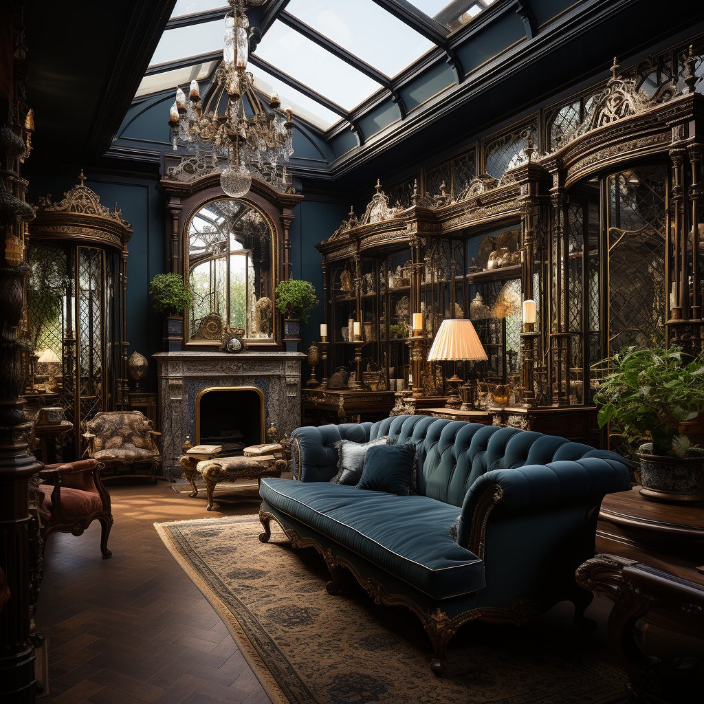 DreamishDesigns's tweet photo. Step into the opulence of a Victorian drawing room, where velvet, wood, and classic art converge in a dance of timeless elegance... https://t.co/GdYdO5loRw