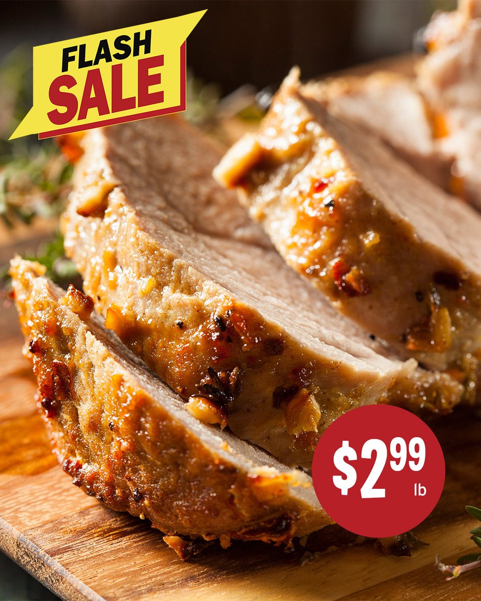 ⚡FLASH SALE⚡ Chairman's Reserve Pork Tenderloins. Now $2.99lb through 9/5/23, while supplies last. #pork #chairmansreserve