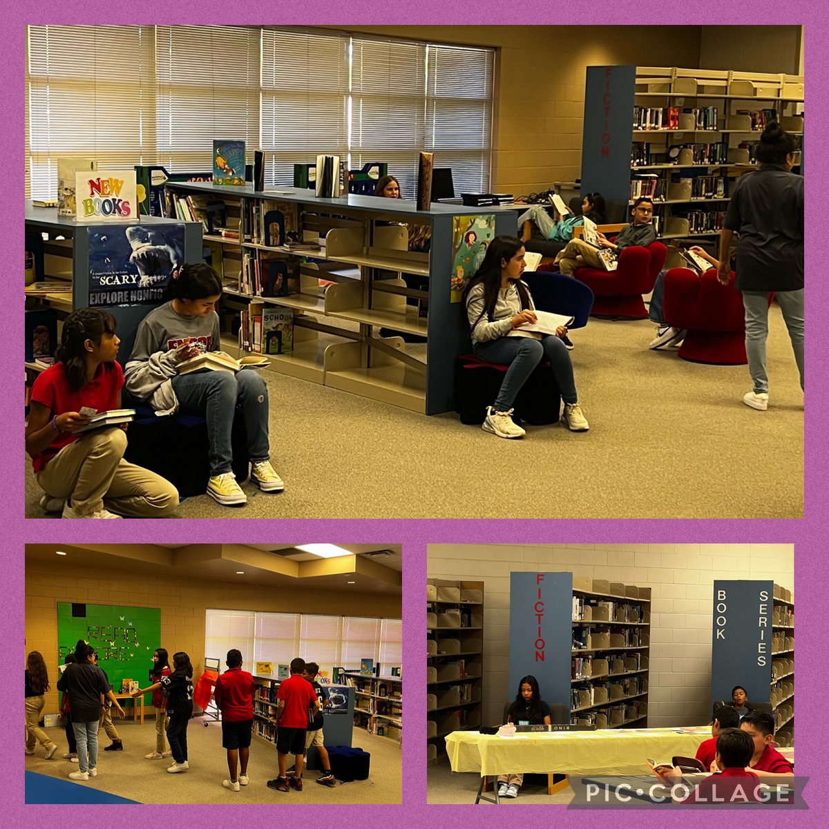 Yvette Aranda (@yaranda_lms) on Twitter photo Thank you 6th grade RLA team!! It was a great week, library lessons and best of all our Eagles get time to read the books they checked out. #weareensor #sisdlibraries <a href="/Ensor_MS/">Stephen Fernandez</a> <a href="/RKingAragon_EMS/">Renee King-Aragon</a> <a href="/Sparks_Interest/">Marcy Sparks</a> Thank you 6th grade RLA team!! It was a great week, library lessons and best of all our Eagles get time to read the books they checked out. #weareensor #sisdlibraries <a href="/Ensor_MS/">Stephen Fernandez</a> <a href="/RKingAragon_EMS/">Renee King-Aragon</a> <a href="/Sparks_Interest/">Marcy Sparks</a>