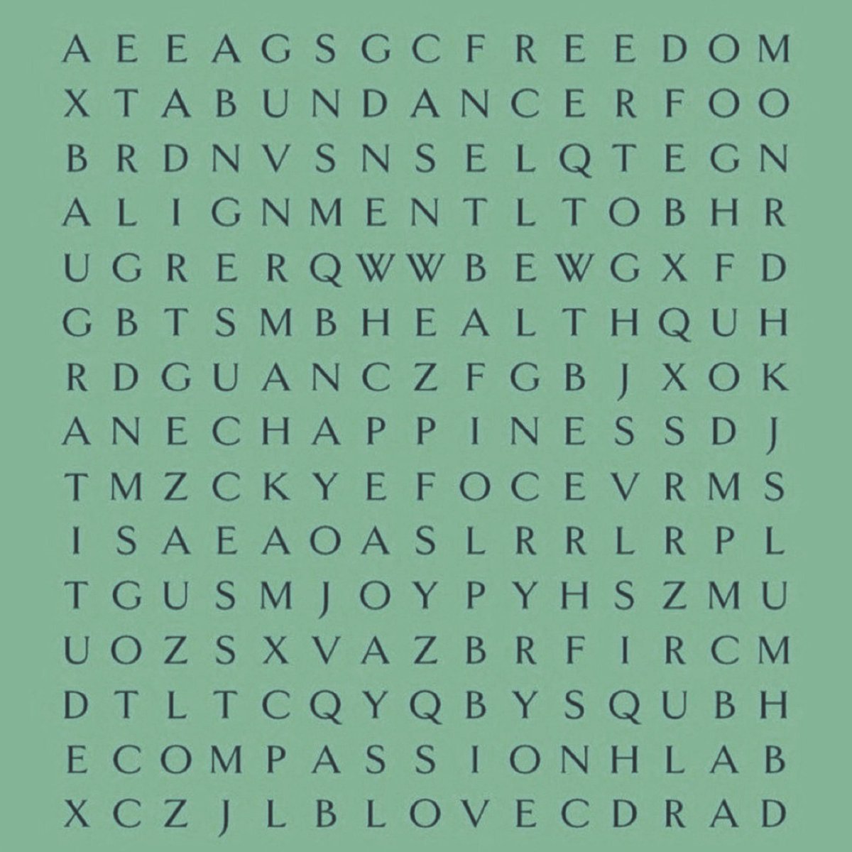 Give this a go :
First word you see will be your September

(Remember this word throughout your month)
