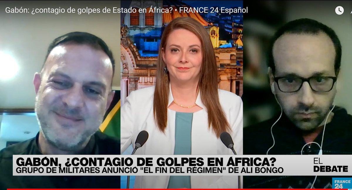 OmerFreixa's tweet photo. Siguen los golpes de Estado en África. Ahora, Gabón.

Con @EstudiosAfrica analizamos la situación. El caso se trata del hartazgo generalizado contra un régimen familiar, corrupto y longevo.

En @France24_es con conducción de @Mariaclaguirre 

35 minutos.

https://t.co/aqtd8UzE8p https://t.co/uWWsA6QKna
