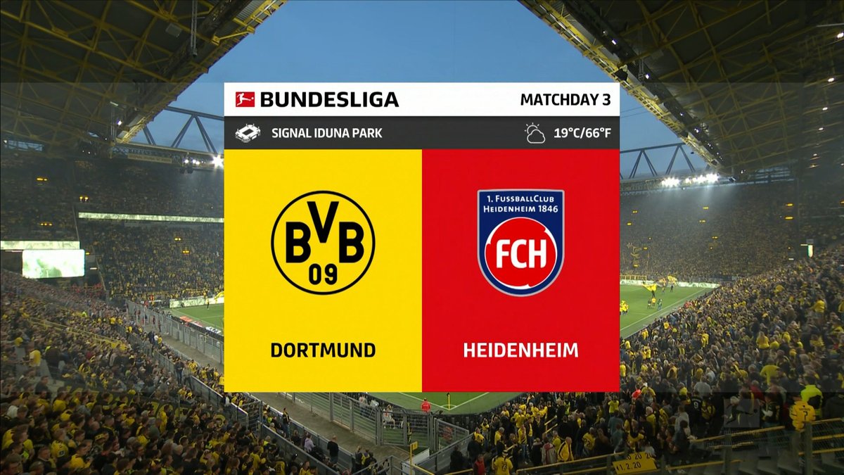 Full Match: Dortmund vs Heidenheim 1846