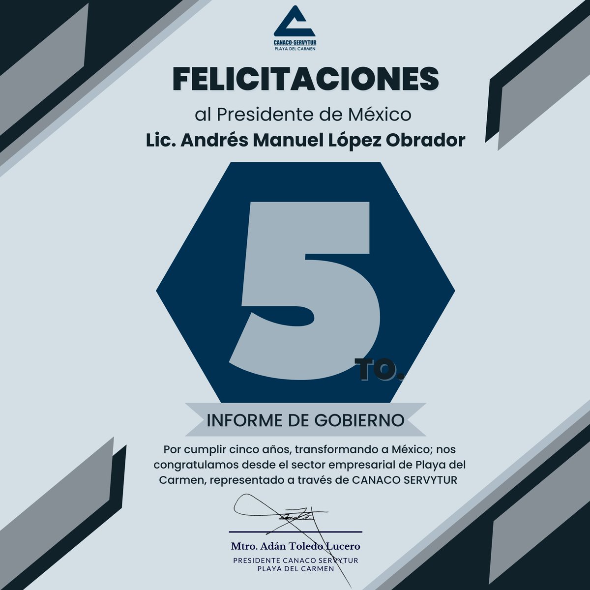 #QuintoInformeDeGobierno #AMLO