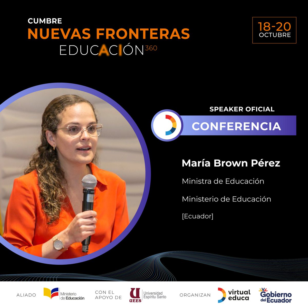 virtualeduca's tweet photo. Líderes educativos se unen a la #CumbreNuevasFronteras 📚🌎
Estas personalidades nos darán una visión amplia de la educación en América Latina y el mundo.
Regístrate en: https://t.co/Cx1e500GUM
@uees_ec @EduSuperiorEc @kentstate
#NuestroTrabajoContinúa #VirtualEduca https://t.co/aNj3Ll8Yry