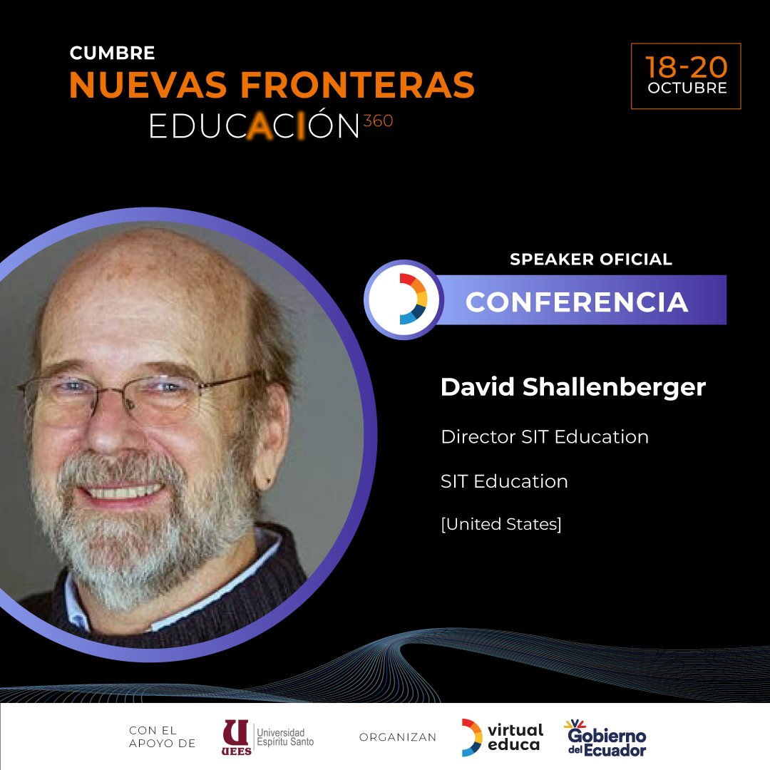 virtualeduca's tweet photo. Líderes educativos se unen a la #CumbreNuevasFronteras 📚🌎
Estas personalidades nos darán una visión amplia de la educación en América Latina y el mundo.
Regístrate en: https://t.co/Cx1e500GUM
@uees_ec @EduSuperiorEc @kentstate
#NuestroTrabajoContinúa #VirtualEduca https://t.co/aNj3Ll8Yry