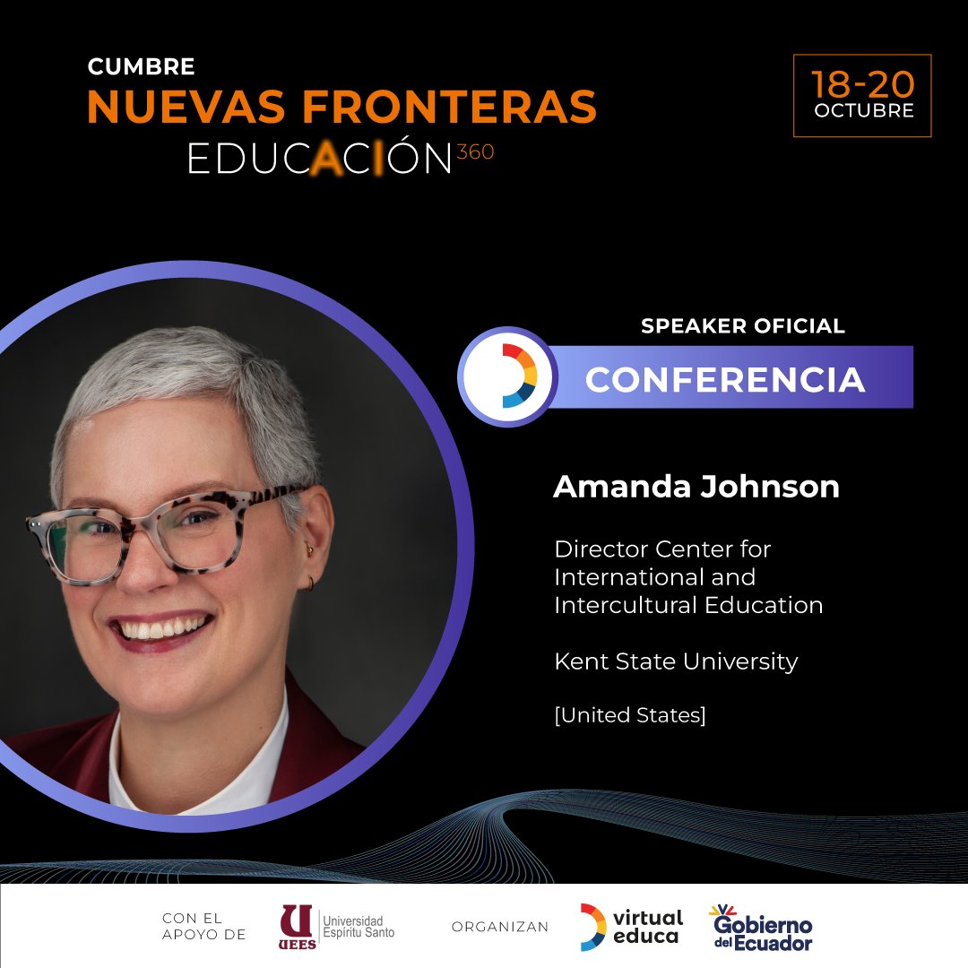 virtualeduca's tweet photo. Líderes educativos se unen a la #CumbreNuevasFronteras 📚🌎
Estas personalidades nos darán una visión amplia de la educación en América Latina y el mundo.
Regístrate en: https://t.co/Cx1e500GUM
@uees_ec @EduSuperiorEc @kentstate
#NuestroTrabajoContinúa #VirtualEduca https://t.co/aNj3Ll8Yry