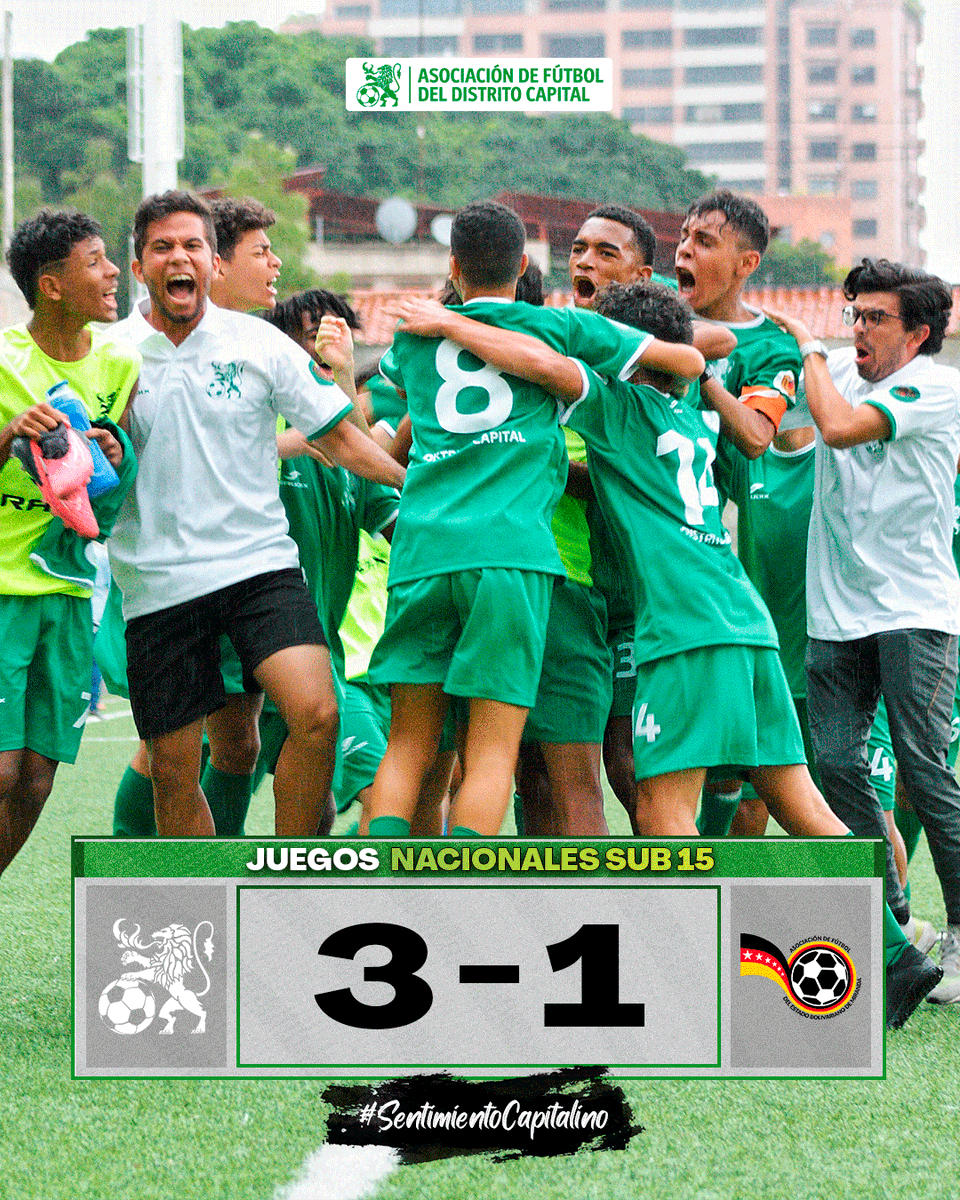 AsoFutbol_DC's tweet photo. #SentimientoCapitalino💚
#SomosDistrito🦁 https://t.co/ZedfbJc7MW