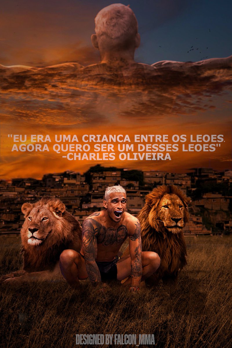 THE LION (Poster Made By Me) 🇧🇷🦁

Charles Oliveira showed us last time that he still had that lions spirit inside of his soul when he Ko’d Beneil Dariush in amazing fashion at UFC289!!❤️