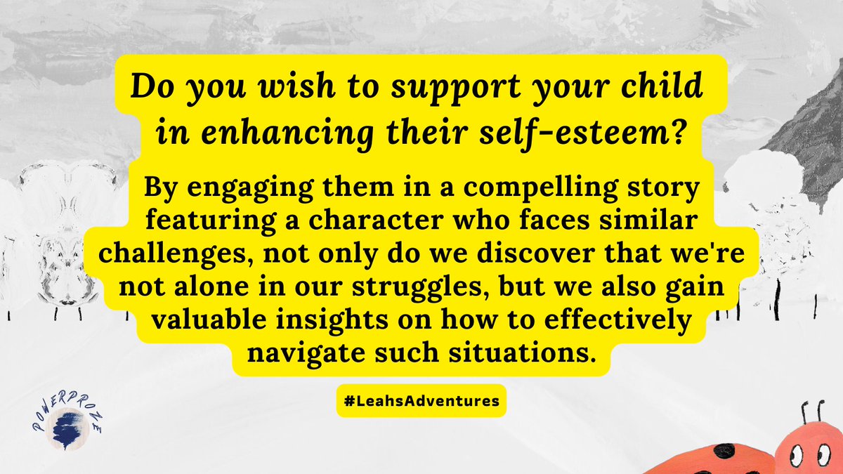 PowerProze's tweet image. ⚡️Every #fridaymorning we will share one good reason why children can benefit from getting to know Leah 🐞

💡📖Introducing children to characters with similar experiences can help develop a sense of belonging, leading to a more positive self-image. ➡️ tinyurl.com/PowerProz3
