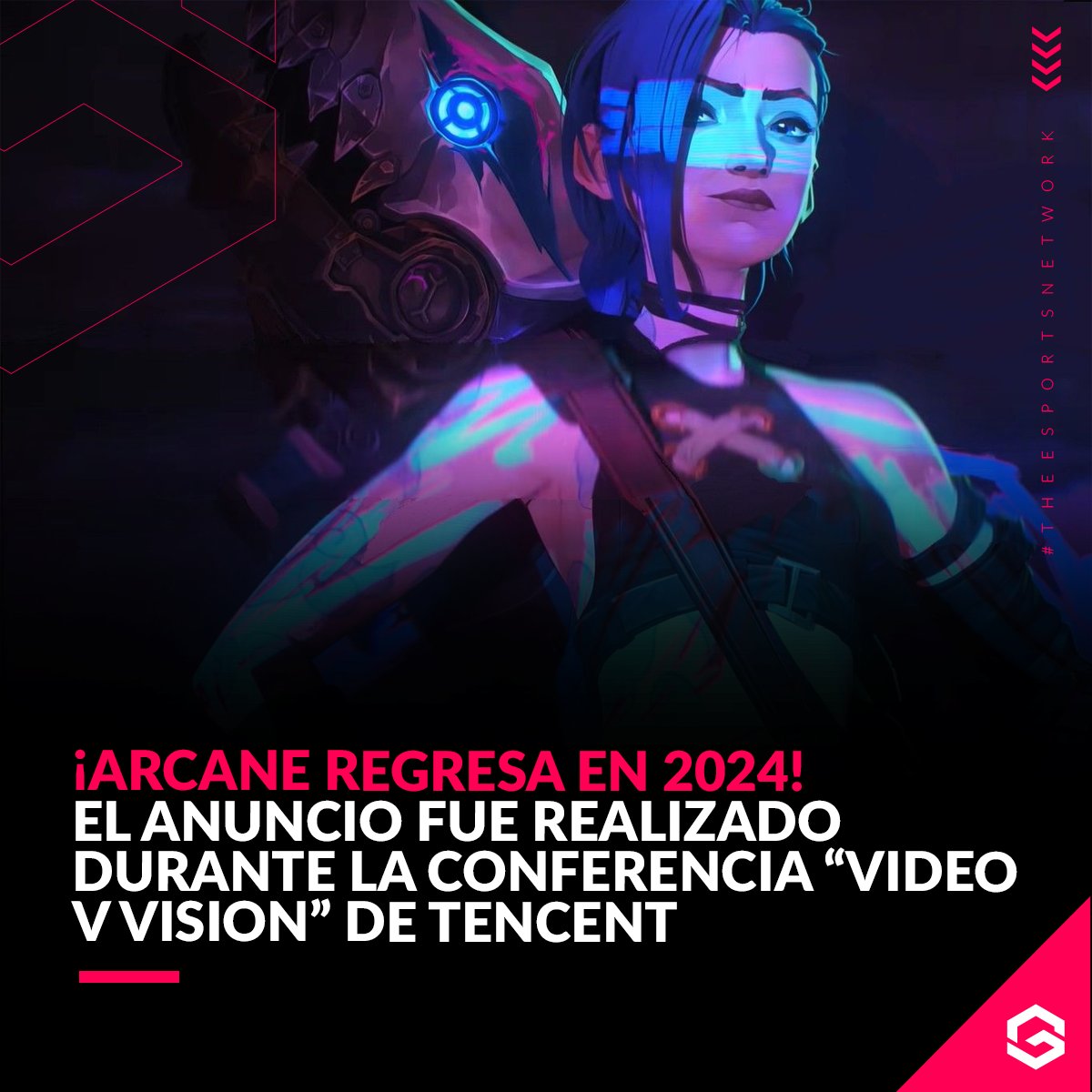 Tras una larga espera, Arcane finalmente tiene una fecha tentativa para el estreno de su segunda temporada: "el último cuarto de 2024".

Lo más probable es que sea en Noviembre, tal como su primera temporada, y coincidiendo con el 15° Aniversario de League of Legends.