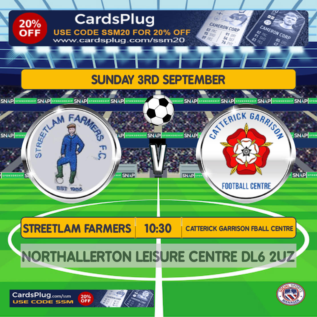 🙌 What feels like a long Pre  Season.......

We are happy to finally reach our first League Game of the season  👇👇👇

This Sunday 3-9-2023
Away to Northallerton.

Proudly sponsored by <a href="/_BFRS_/">BFRS</a>

#sundayleague #support #football #sundayleague