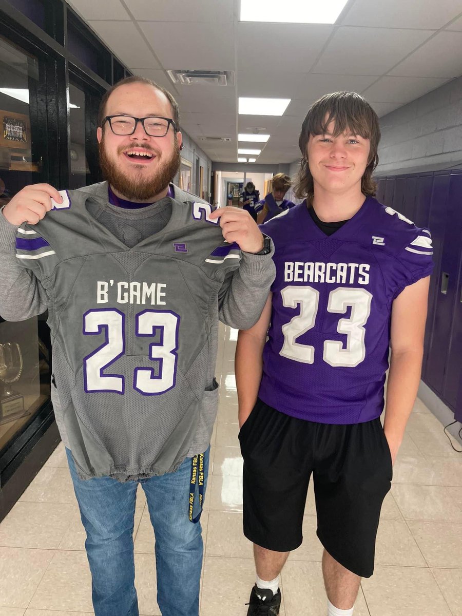 Got a jersey today for the first home game from a senior boy! #bearcatstrong #gameon @BGAME_Bearcats