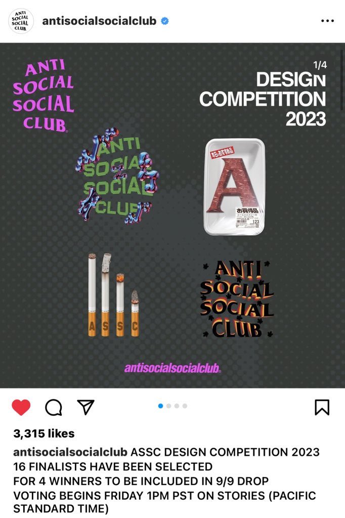 xxjamdollxxx's tweet photo. Anti Social Social ClubのT-shirtデザインコンテストのTOP16に選ばれた！ASSCのインスタのストーリーから投票できるからよかったら観てください☺️🤓もしかしたら販売されるかも🫰 https://t.co/LzvDEzifCU