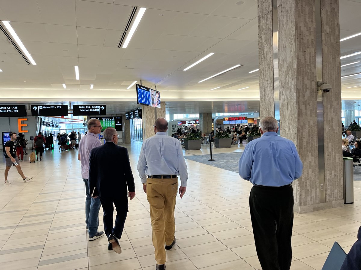 FDOT_Secretary's tweet photo. Checking in on our partners after severe weather events helps us ensure that their needs are met &amp; that our transportation system is moving without disruption. It was great to see that @FlyTPA experienced only minimal damage &amp; is back to normal operations after Hurricane Idalia. https://t.co/cIxBc2v57U