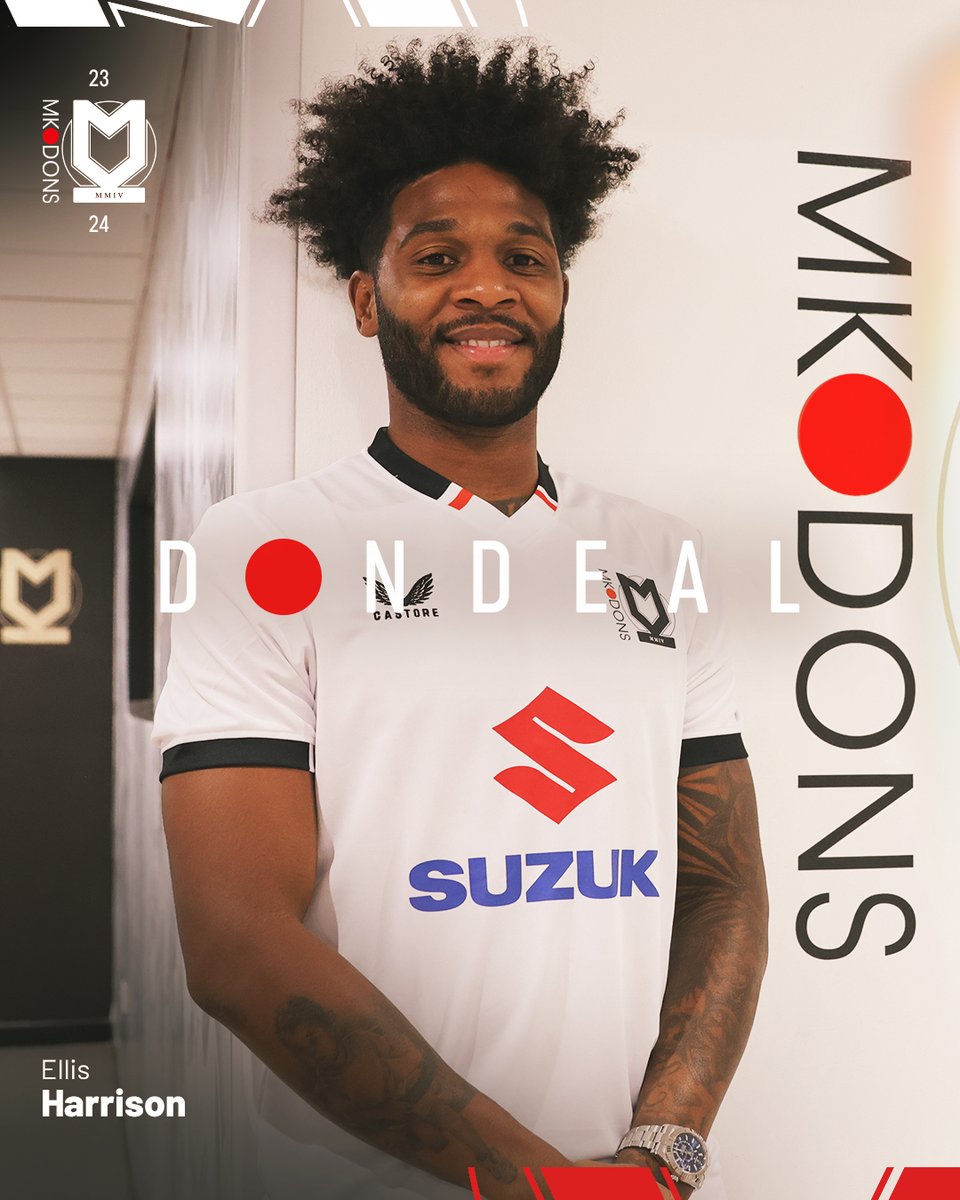Ellis Harrison is a Don ✍️

#MKDons have completed the signing of Port Vale striker Ellis Harrison for an undisclosed fee 🤝

#DonDeal