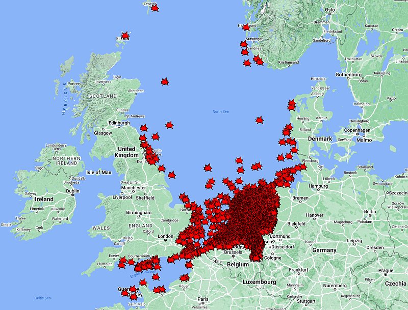Just added the nineteen hundredth crashed aircraft in my datebase... Wellington N2888; Crashed 18-Dec-1939 northwest of Borkum [East Frisian Islands] in the North Sea; Crew 4 MIA / 1 POW. See map via airwar4045.nl #RAF