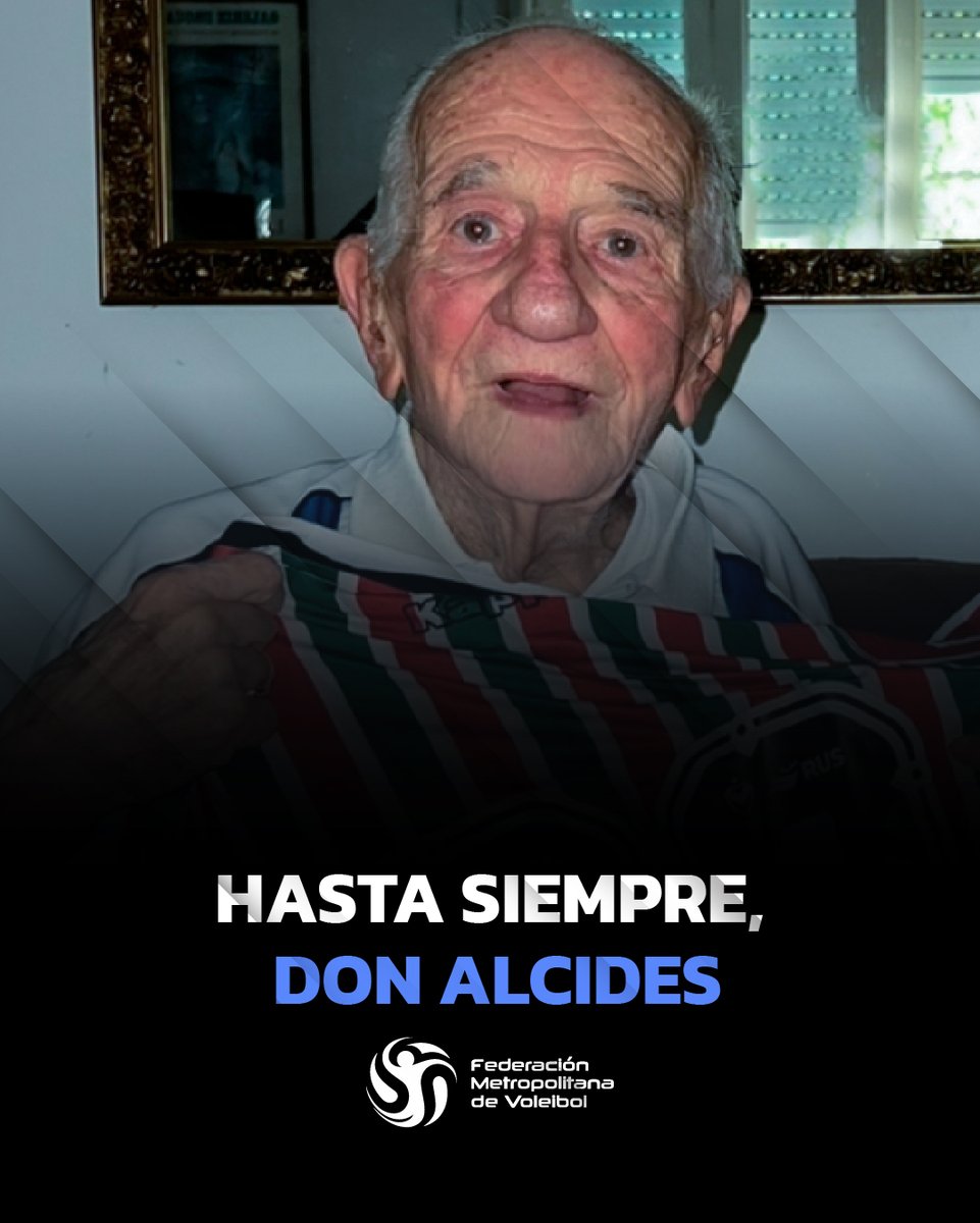 Con genuina tristeza despedimos al Profesor Alcides Marquez, fallecido esta madrugada a sus 99 años. Don Alcides dedicó su vida a nuestro deporte y fue un emblema de la enseñanza, siendo un referente tanto de su amado Vélez Sarsfield como de nuestra Federación.