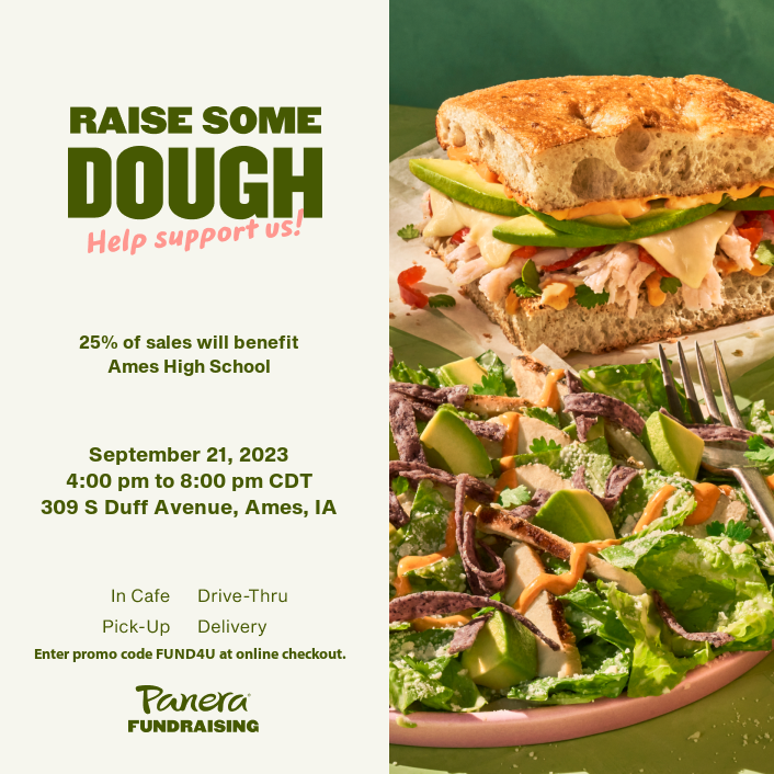 We are hosting the first fundraiser of the season!! It is the 21st of September from 4:00-8:00 pm at Panera. Don't forget to share this flyer with your friends and family.  We hope to see you all there!
#ftc #fundraising #robotics #fundraiser
#outreach #panera #panerabread