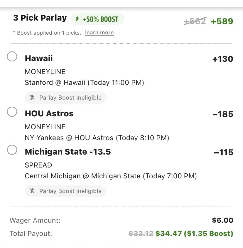 517CrunchTime's tweet photo. #gamblingtwitter #mlbbets #NCAAFootball #draftkings 

We have Friday Night Lights 🏈🏟️

No Sweat play of the weekend #Hawaii 

Singles on all plays of the day 🔥‼️

Happy Friday everyone https://t.co/SwuoWT5q3h