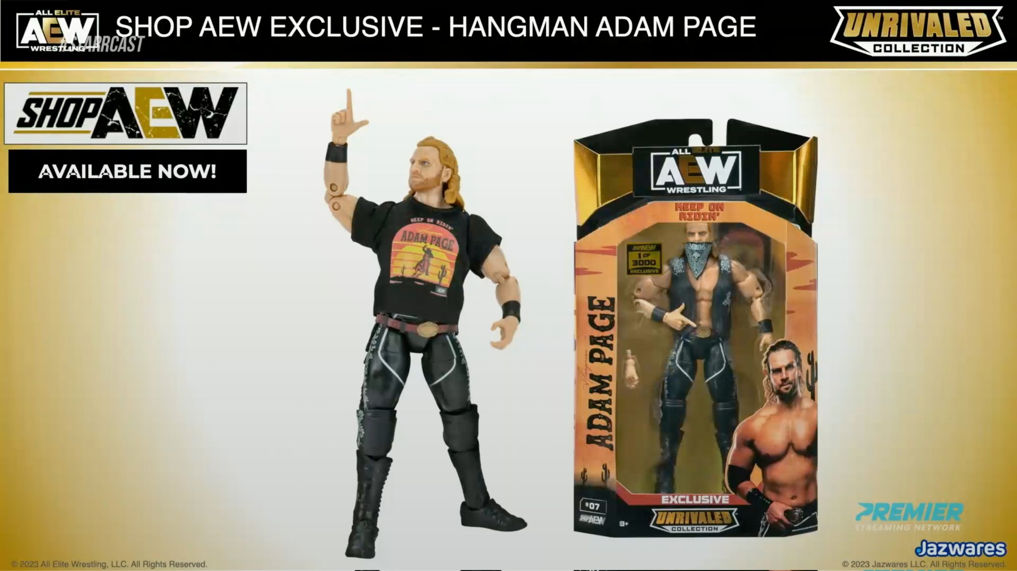 Adam Hangman Page AEW Unrivaled Jazwares Series 5 Figure 