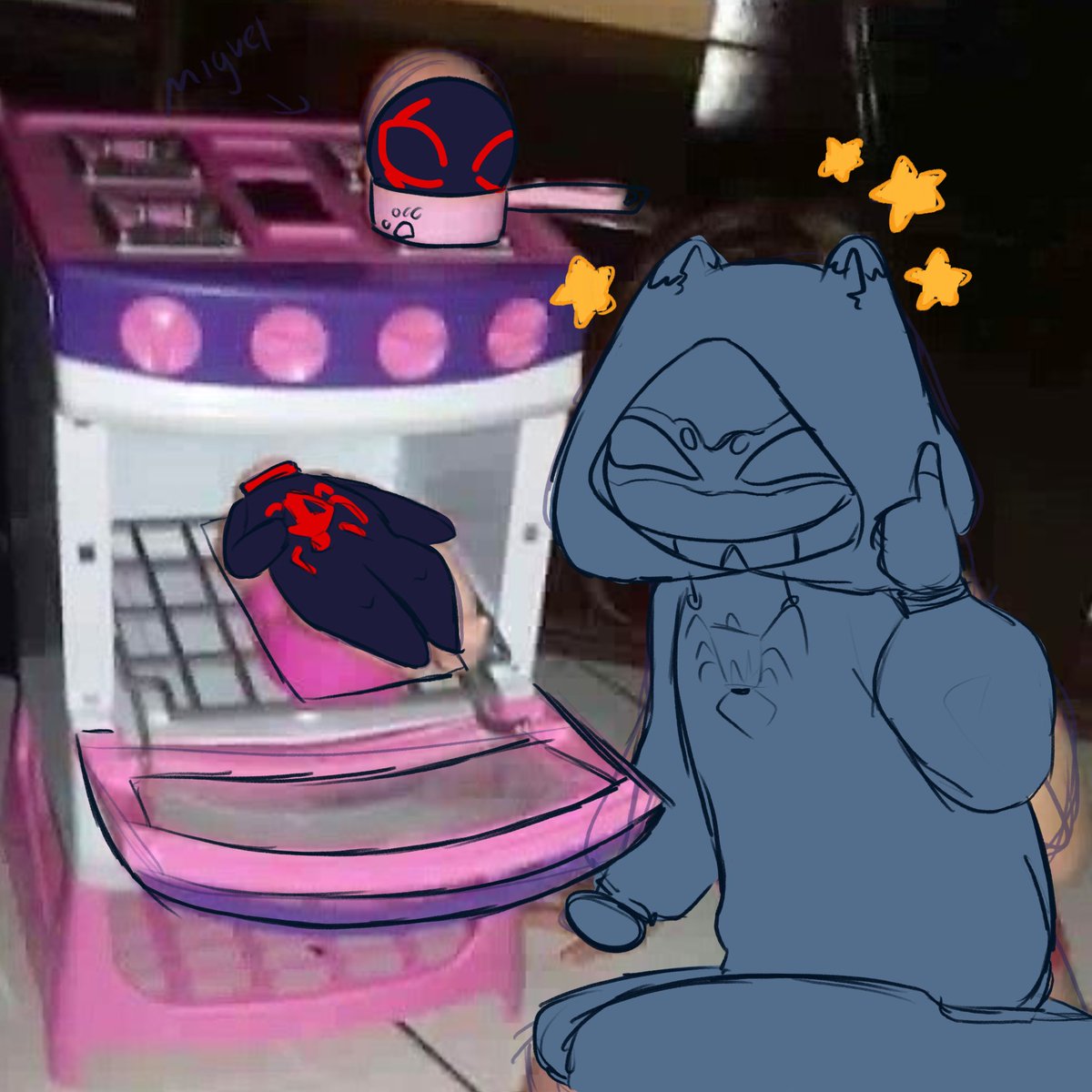 EliPotatlord's tweet photo. Hehe funny lil guy #spidersona https://t.co/rCnZRd1bL2