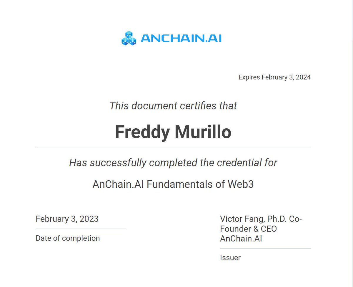 Twenx_'s tweet image. Familia! 
Sign up for the @Web3Familia Newsletter to get the latest news and highlights by the #web3familia team!

#AnChainAI has partnered to support and certify the community on the fundamentals of #web3.