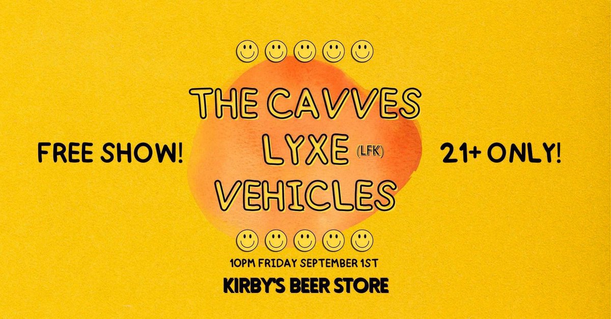 Tonight <a href="/kirbysbeerstore/">Kirby's Beer Store</a> 10PM!