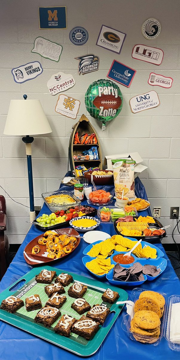 The <a href="/PalmerMiddle/">Palmer Middle School</a> 8th grade teachers sure know how to get game day ready!! They prepared a fun little tailgate and shared some time together today; collaboration and friendship sure do make coming to work each day even more fun! <a href="/CobbSchools/">Cobb County Schools</a>