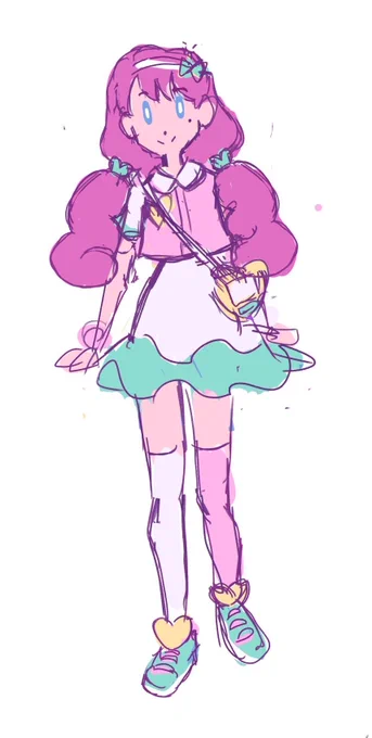 Rosa/Yancy fankid concept (her name is Citrine!) 